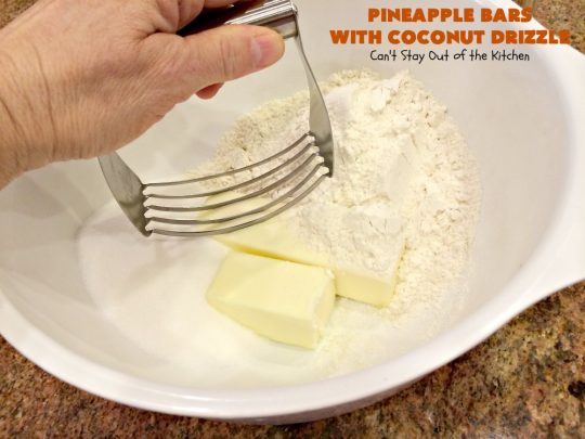 Pineapple Bars with Coconut Drizzle | these spectacular #dessert bars will have you absolutely drooling! They are heavenly and mouthwatering with a crust layer, #pineapple layer, #streusel layer & a #coconut glaze over top. Perfect for #holidays like #Easter or #MothersDay. #PineappleDessert #HolidayDessert #EasterDessert #MothersDayDessert #cookie #brownie #PineappleCookies #PinaColada #PinaColadaDessert