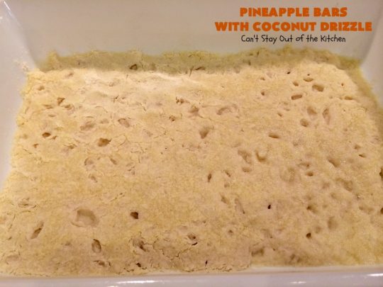 Pineapple Bars with Coconut Drizzle | these spectacular #dessert bars will have you absolutely drooling! They are heavenly and mouthwatering with a crust layer, #pineapple layer, #streusel layer & a #coconut glaze over top. Perfect for #holidays like #Easter or #MothersDay. #PineappleDessert #HolidayDessert #EasterDessert #MothersDayDessert #cookie #brownie #PineappleCookies #PinaColada #PinaColadaDessert