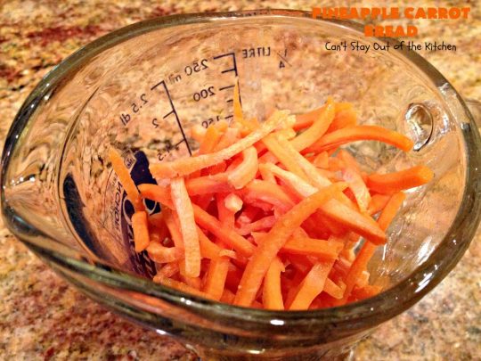 Pineapple Carrot Bread | Can't Stay Out of the Kitchen | this delicious home-baked #bread is almost like eating #CarrotCake but in bread form. It's not as sweet, but it sure is a delicious an easy bread that's made in the #breadmaker. Wonderful as a dinner bread or to serve for #breakfast. #pineapple #carrots #PineappleCarrotBread