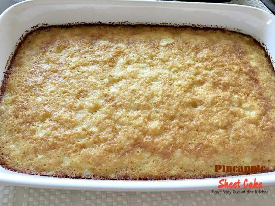 Pineapple Sheet Cake | Can't Stay Out of the Kitchen | delicious one-bowl #cake that's quick & easy & a family favorite. This one has a boiled #coconut & #pecan icing. #dessert #pineapple