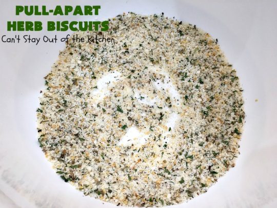 Pull-Apart Herbed Biscuits | Can't Stay Out of the Kitchen | this fantastic pull-apart #MonkeyBread is easy & delightful. The savory herb flavors make this a dynamic #bread to serve as a side for any main dish. Great for company or #holiday dinners too. #PullApartHerbedBiscuits