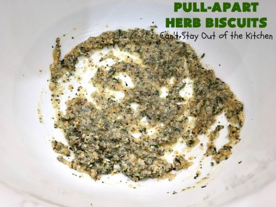 Pull-Apart Herbed Biscuits | Can't Stay Out of the Kitchen | this fantastic pull-apart #MonkeyBread is easy & delightful. The savory herb flavors make this a dynamic #bread to serve as a side for any main dish. Great for company or #holiday dinners too. #PullApartHerbedBiscuits