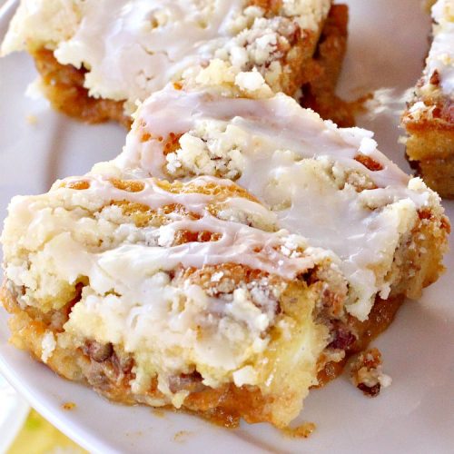 Pumpkin Breakfast Cobbler | Can't Stay Out of the Kitchen | this amazing #coffeecake is perfect for a fall #breakfast or #holiday breakfasts like #Thanksgiving. #pumpkin #cobbler