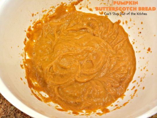 Pumpkin Butterscotch Bread | Can't Stay Out of the Kitchen | this outrageous #pumpkin #bread is filled with #butterscotch chips & has a luscious butterscotch icing. Excellent for #fall #baking or a #holiday #breakfast like #Thanksgiving.
