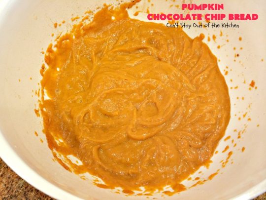 Pumpkin Chocolate Chip Bread | Can't Stay Out of the Kitchen | this awesome & decadent #pumpkin #bread is filled with #chocolate chips & then glazed with chocolate icing. Great #breakfast idea for #holidays like #Thanksgiving.