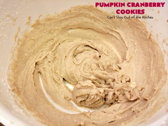 Pumpkin Cranberry Cookies | Can't Stay Out of the Kitchen | these favorite #Christmas #cookies use #pumpkin, fresh #cranberries & have a #cinnamon frosting on top with #sprinkles! Terrific #dessert for #fall baking.