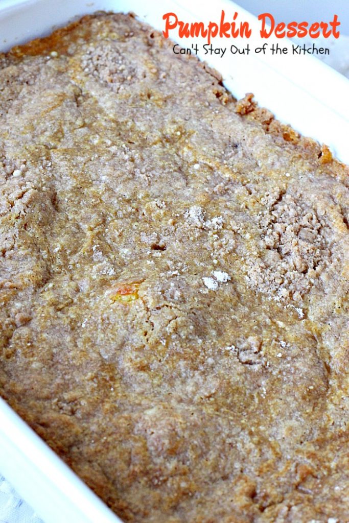 Pumpkin Dessert | Can't Stay Out of the Kitchen | this marvelous #dessert has always been a family favorite. We love making it for the #holidays. So much easier than #pumpkinpie, too! #pumpkin
