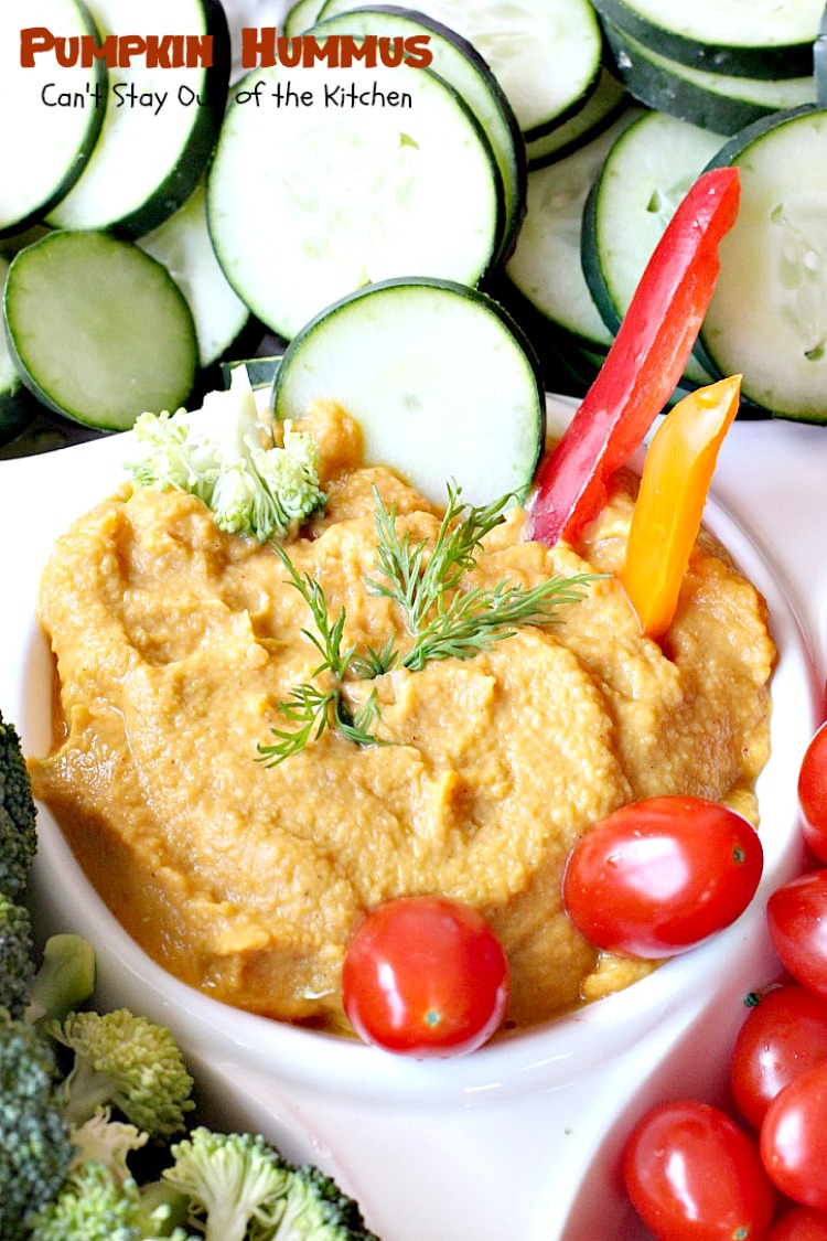 Pumpkin Hummus | Can't Stay Out of the Kitchen