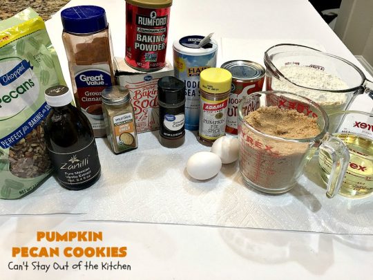 Pumpkin Pecan Cookies | Can't Stay Out of the Kitchen | these lovely #Pumpkin #cookies are filled with all kinds of #Christmas spices & #pecans. They're absolutely mouthwatering & irresistible for your #holiday #baking needs, #ChristmasCookieExhanges or #tailgating parties through the #NewYear. #dessert #PumpkinDessert #PumpkinPecanCookies