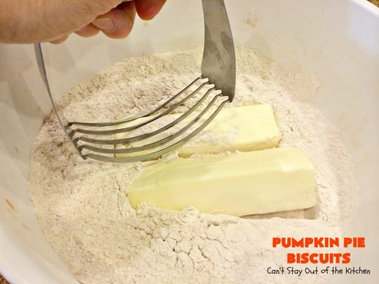 Pumpkin Pie Biscuits | Can't Stay Out of the Kitchen | the most awesome #biscuits ever! These use #pumpkin, #cinnamon & nutmeg & are perfect for #fall #baking & #Thanksgiving. #pumpkinpie