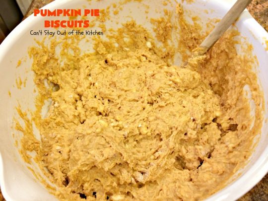 Pumpkin Pie Biscuits | Can't Stay Out of the Kitchen | the most awesome #biscuits ever! These use #pumpkin, #cinnamon & nutmeg & are perfect for #fall #baking & #Thanksgiving. #pumpkinpie
