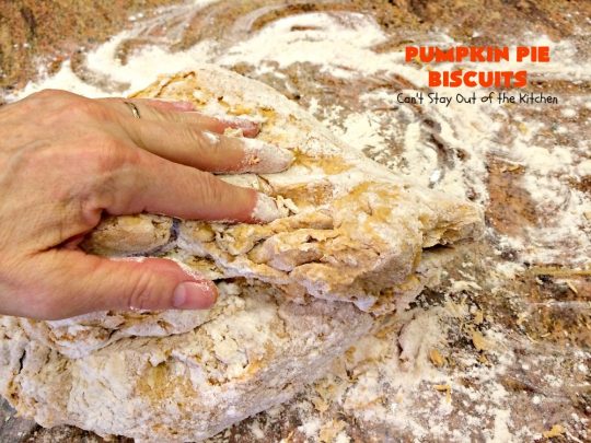 Pumpkin Pie Biscuits | Can't Stay Out of the Kitchen | the most awesome #biscuits ever! These use #pumpkin, #cinnamon & nutmeg & are perfect for #fall #baking & #Thanksgiving. #pumpkinpie
