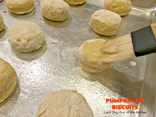Pumpkin Pie Biscuits | Can't Stay Out of the Kitchen | the most awesome #biscuits ever! These use #pumpkin, #cinnamon & nutmeg & are perfect for #fall #baking & #Thanksgiving. #pumpkinpie