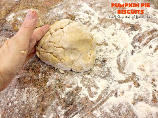 Pumpkin Pie Biscuits | Can't Stay Out of the Kitchen | the most awesome #biscuits ever! These use #pumpkin, #cinnamon & nutmeg & are perfect for #fall #baking & #Thanksgiving. #pumpkinpie