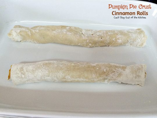 Pumpkin Pie Crust Cinnamon Rolls | Can't Stay Out of the Kitchen | these #cinnamonrolls are divine! So easy and delicious, and tastes just like eating miniature #pumpkinpie! A great way to use up leftover #pumpkin. #breakfast 