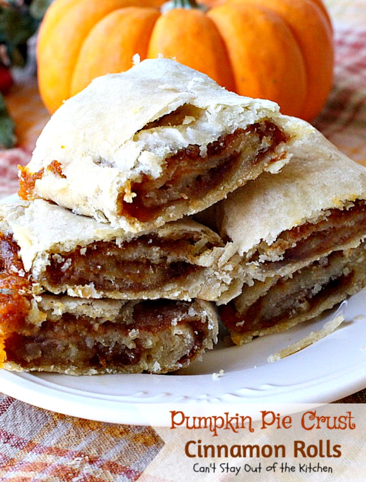 Pumpkin Pie Crust Cinnamon Rolls | Can't Stay Out of the Kitchen