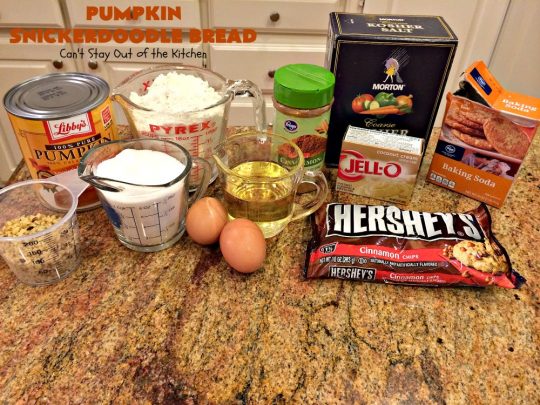 Pumpkin Snickerdoodle Bread | Can't Stay Out of the Kitchen | this is the best #pumpkin #bread ever! It's loaded with #cinnamon chips & cinnamon icing. It's a great twist on #snickerdoodle cookies or bread.