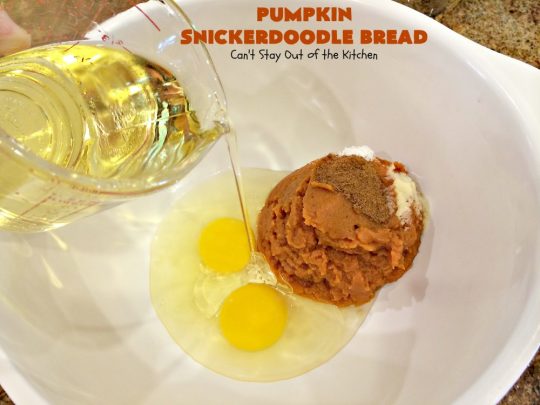 Pumpkin Snickerdoodle Bread | Can't Stay Out of the Kitchen | this is the best #pumpkin #bread ever! It's loaded with #cinnamon chips & cinnamon icing. It's a great twist on #snickerdoodle cookies or bread.