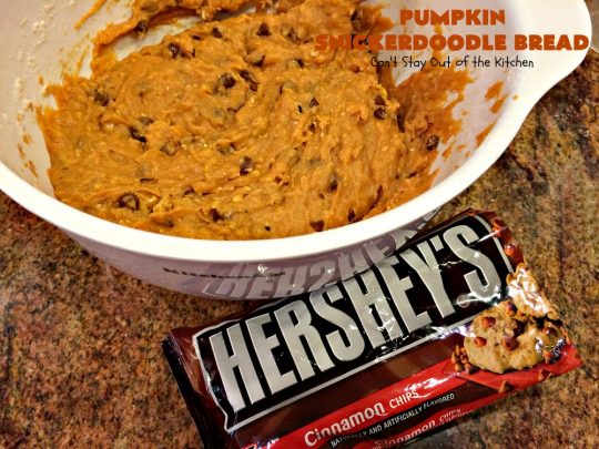 Pumpkin Snickerdoodle Bread | Can't Stay Out of the Kitchen | this is the best #pumpkin #bread ever! It's loaded with #cinnamon chips & cinnamon icing. It's a great twist on #snickerdoodle cookies or bread.