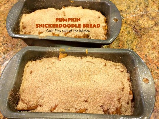 Pumpkin Snickerdoodle Bread | Can't Stay Out of the Kitchen | this is the best #pumpkin #bread ever! It's loaded with #cinnamon chips & cinnamon icing. It's a great twist on #snickerdoodle cookies or bread.
