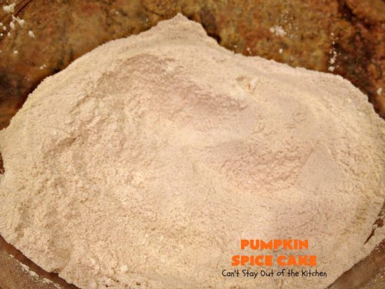 Pumpkin Spice Cake | Can't Stay Out of the Kitchen | this awesome #cake is filled with #pumpkin, spices & #pecans & topped with a heavenly #creamcheese frosting. #dessert