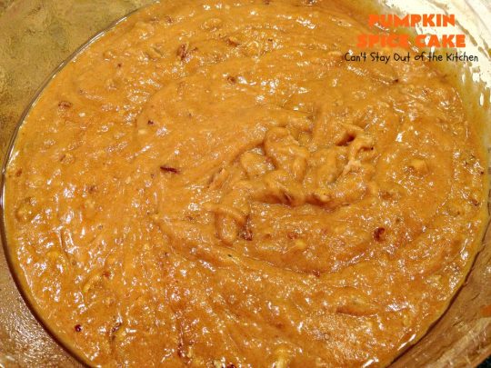 Pumpkin Spice Cake | Can't Stay Out of the Kitchen | this awesome #cake is filled with #pumpkin, spices & #pecans & topped with a heavenly #creamcheese frosting. #dessert