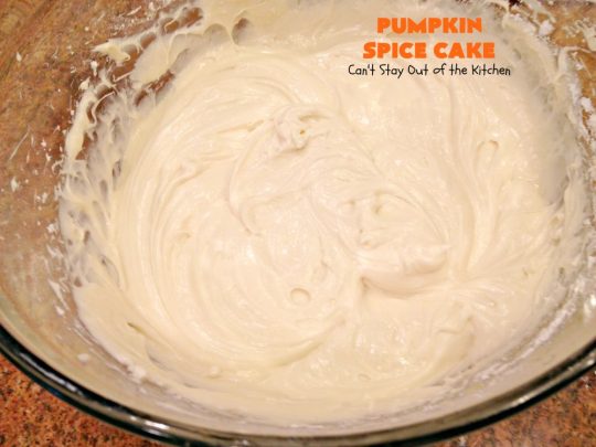 Pumpkin Spice Cake | Can't Stay Out of the Kitchen | this awesome #cake is filled with #pumpkin, spices & #pecans & topped with a heavenly #creamcheese frosting. #dessert