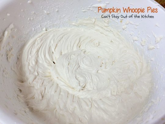 Pumpkin Whoopie Pies | Can't Stay Out of the Kitchen| these are the BEST #pumpkin #whoopiepies you've ever eaten. Rich, decadent and so scrumptious you won't be able to stop at just one! #cookie #dessert