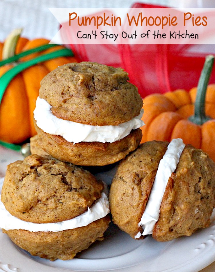 Pumpkin Whoopie Pies | Can't Stay Out of the Kitchen