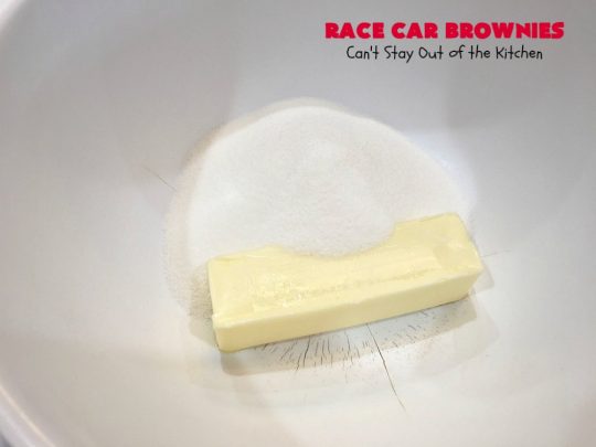 Race Car Brownies | Can't Stay out of the Kitchen | these rich, decadent #brownies are perfect for #NASCAR races, potlucks, soccer games, #tailgating or backyard barbecues. They have a rich, fudgy icing on top & they're made with #Hersheys #chocolate syrup. So delicious. #ChocolateDessert #NASCARDessert #dessert #Easter #EasterDessert