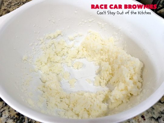 Race Car Brownies | Can't Stay out of the Kitchen | these rich, decadent #brownies are perfect for #NASCAR races, potlucks, soccer games, #tailgating or backyard barbecues. They have a rich, fudgy icing on top & they're made with #Hersheys #chocolate syrup. So delicious. #ChocolateDessert #NASCARDessert #dessert #Easter #EasterDessert