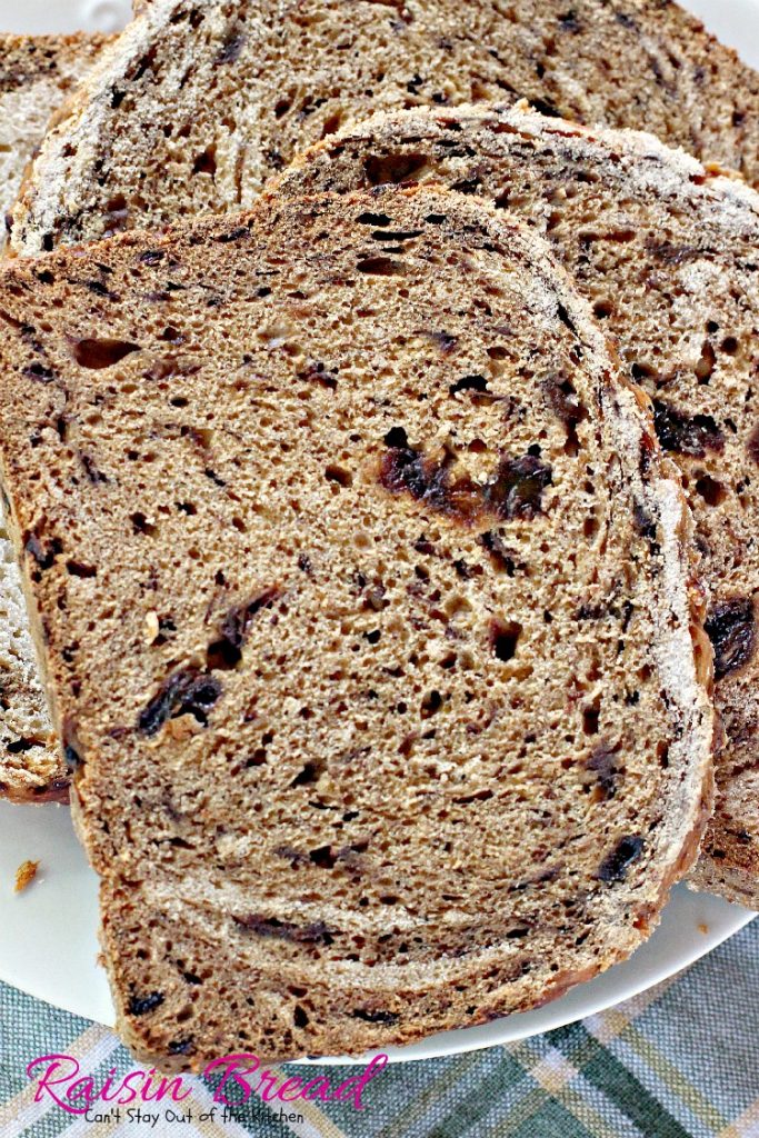 Raisin Bread | Can't Stay Out of the Kitchen | delicious #homemade #bread for the #breadmaker. Quick and easy. #raisins
