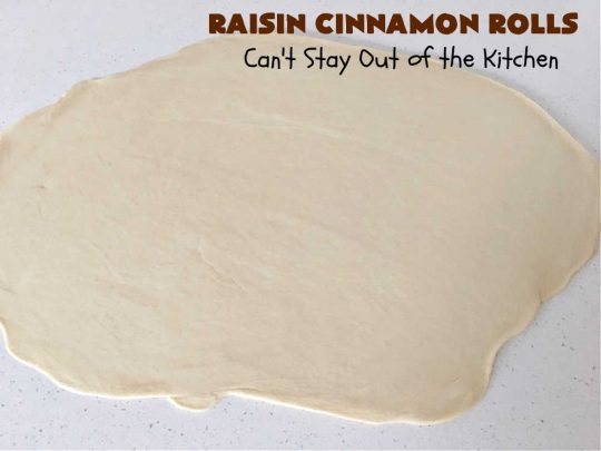 Raisin Cinnamon Rolls | Can't Stay Out of the Kitchen | this vintage #recipe is made easier by mixing and raising the dough in the #breadmaker! Our favorite version of #CinnamonRolls have a luscious #ButtercreamFrosting over top. These #SweetRolls are perfect for a company, #holiday or weekend #breakfast. Everyone will want seconds. Great the next day, too. #raisins #cinnamon #HolidayBreakfast #MothersDay #Easter #RaisinCinnamonRolls
