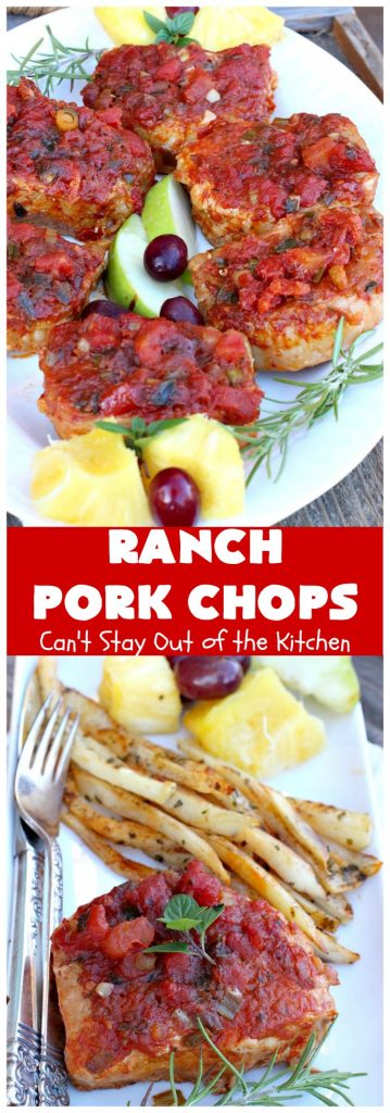 Ranch Pork Chops |  Can't Stay Out of the Kitchen