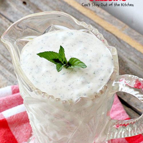 Ranch Yogurt Dressing | Can't Stay Out of the Kitchen | delicious homemade #salad dressing using homemade #Ranch dressing mix & #Greekyogurt. Easy & delicious. #glutenfree #cleaneating