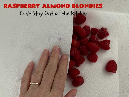 Raspberry Almond Blondies | Can't Stay Out of the Kitchen | indulge yourself with these festive, beautiful & elegant #cookies for the #holidays this year. They're incredibly rich, decadent & swoon-worthy! They're chocked full of #raspberries, #almonds & #VanillaChips. Every bite will rock your world! #brownies #dessert #RaspberryDessert #HolidayDessert #Christmas #Thanksgiving #ChristmasCookieExchange