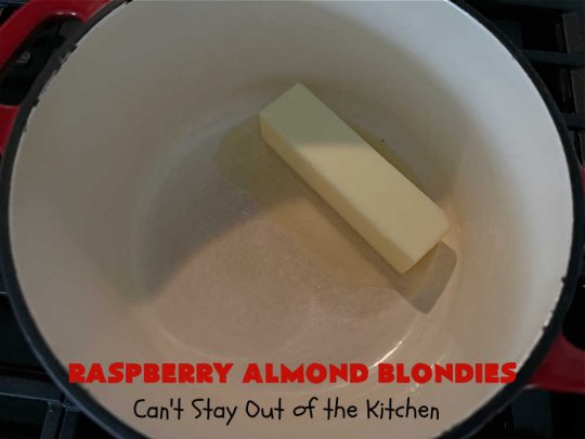 Raspberry Almond Blondies | Can't Stay Out of the Kitchen | indulge yourself with these festive, beautiful & elegant #cookies for the #holidays this year. They're incredibly rich, decadent & swoon-worthy! They're chocked full of #raspberries, #almonds & #VanillaChips. Every bite will rock your world! #brownies #dessert #RaspberryDessert #HolidayDessert #Christmas #Thanksgiving #ChristmasCookieExchange