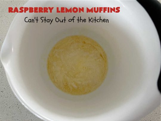 Raspberry Lemon Muffins | Can't Stay Out of the Kitchen | these luscious #muffins include #raspberries, #LemonYogurt & #LemonPeel & just burst with flavor. Every bite is satisfying & delectable. Great for a weekday or weekend #breakfast, or serve for company & a #holiday #brunch #menu. #RaspberryLemonMuffins