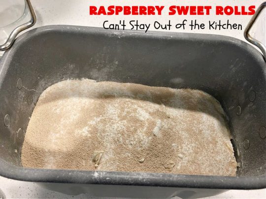 Raspberry Sweet Rolls | Can't Stay Out of the Kitchen | these fantastic #SweetRolls are filled with fresh #raspberries & so mouthwateringly delicious you won't be able to stay out of them! This easy #NoKneadRecipe is sure to please family and friends for weekend, company or a #holiday #breakfast. #HolidayBreakfast #RaspberrySweetRolls