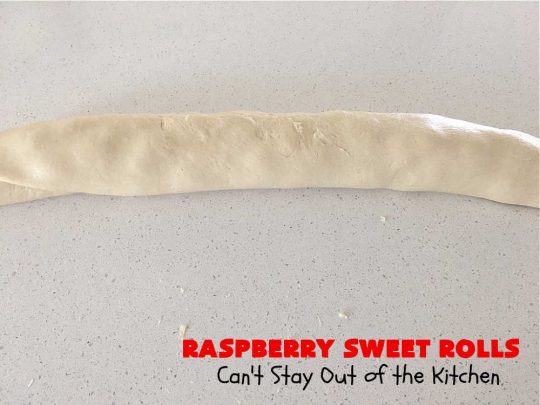 Raspberry Sweet Rolls | Can't Stay Out of the Kitchen | these fantastic #SweetRolls are filled with fresh #raspberries & so mouthwateringly delicious you won't be able to stay out of them! This easy #NoKneadRecipe is sure to please family and friends for weekend, company or a #holiday #breakfast. #HolidayBreakfast #RaspberrySweetRolls