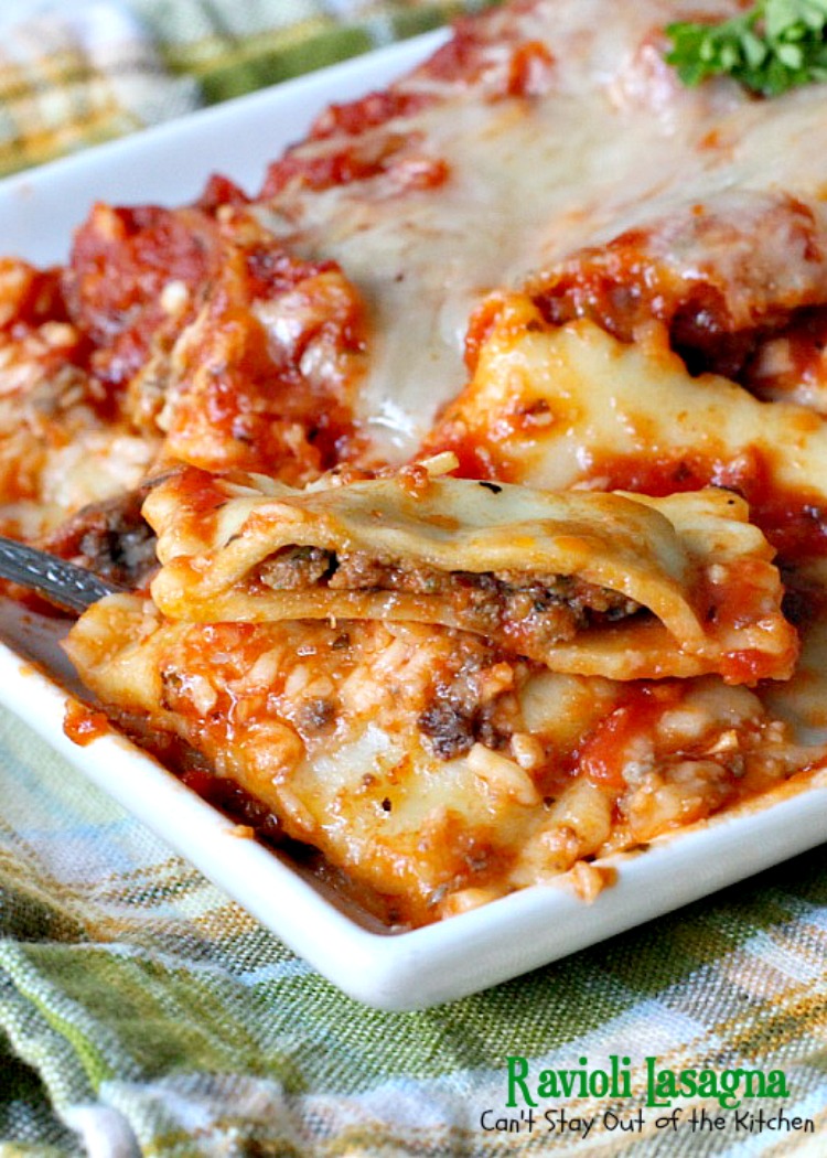 Ravioli Lasagna | Can't Stay Out of the Kitchen
