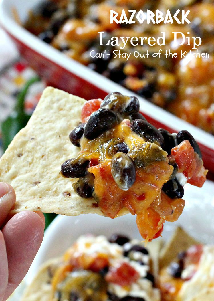 Razorback Layered Dip | Can't Stay Out of the Kitchen