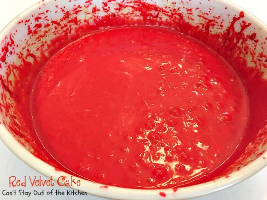 Red Velvet Cake | Can't Stay Out of the Kitchen | our favorite #RedVelvetCake recipe. This one has a luscious #creamcheese icing. Fabulous for anniversaries, #holidays or #Valentine'sDay. #cake #dessert #chocolate
