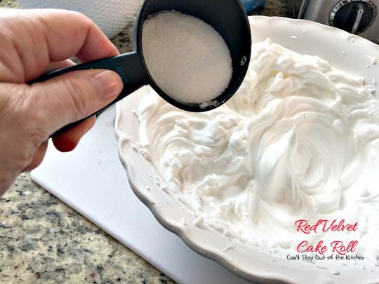 Red Velvet Cake Roll | Can't Stay Out of the Kitchen | spectacular #PaulaDeen recipe to die for! #RedVelvet #cake has a fantastic #whitechocolate #cheesecake filling. Great for the #holidays, anniversaries or #Valentine'sDay. #dessert #chocolate