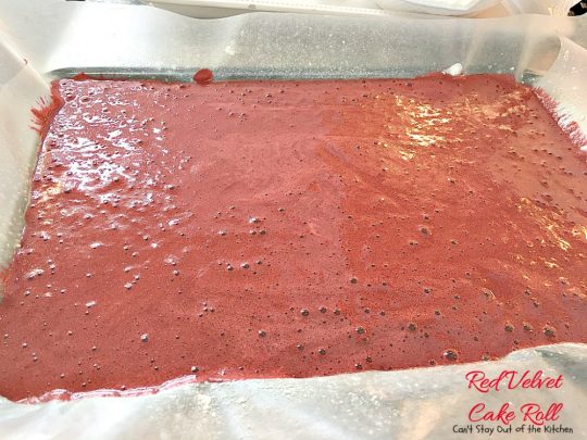 Red Velvet Cake Roll | Can't Stay Out of the Kitchen | spectacular #PaulaDeen recipe to die for! #RedVelvet #cake has a fantastic #whitechocolate #cheesecake filling. Great for the #holidays, anniversaries or #Valentine'sDay. #dessert #chocolate