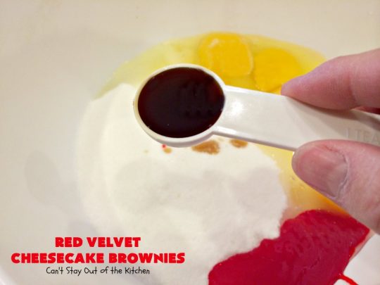 Red Velvet Cheesecake Brownies | Can't Stay Out of the Kitchen | these are the most awesome #redvelvet #brownies ever! They have a luscious #cheesecake layer swirled into the batter. Perfect #dessert for #holidays like #Christmas or #ValentinesDay.