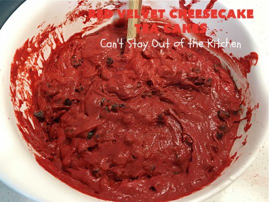 Red Velvet Cheesecake Tea Cakes | Can't Stay Out of the Kitchen | These delectable #TeaCakes start with a #RedVelvet cake mix that includes #Cheesecake pudding. They're glazed with #CreamCheese icing. Festive, elegant, beautiful #dessert for the #holidays, #Christmas or #ValentinesDay. #cake #chocolate #HolidayDessert #RedVelvetDessert #RedVelvetCheesecakeTeaCakesRed Velvet Cheesecake Tea Cakes | Can't Stay Out of the Kitchen | These delectable #TeaCakes start with a #RedVelvet cake mix that includes #Cheesecake pudding. They're glazed with #CreamCheese icing. Festive, elegant, beautiful #dessert for the #holidays, #Christmas or #ValentinesDay. #cake #chocolate #HolidayDessert #RedVelvetDessert #RedVelvetCheesecakeTeaCakes
