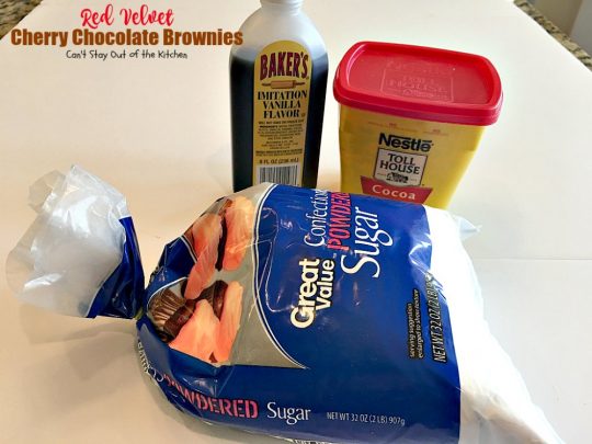 Red Velvet Cherry Chocolate Brownies | Can't Stay Out of the Kitchen | these fantastic #brownies start with a #RedVelvet cake mix and #M&M's. Totally outrageous #dessert you've got to make for #Valentine'sDay!