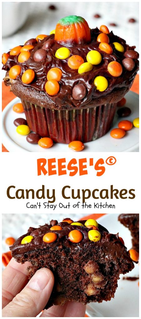 Reese's Candy Cupcakes | Can't Stay Out of the Kitchen
