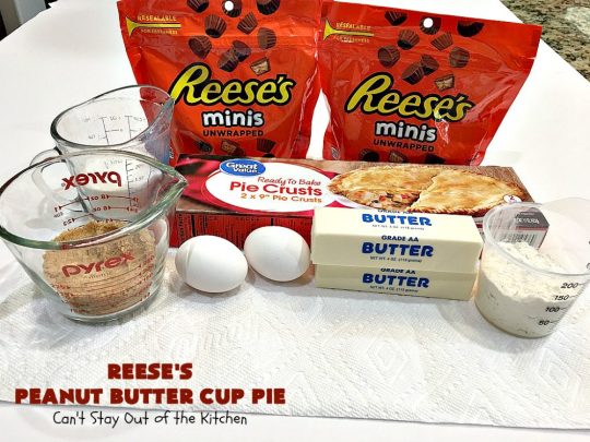 Reese's Peanut Butter Cup Pie | Can't Stay Out of the Kitchen | This fantastic #Pie will knock your socks off! It's sinfully rich, decadent & absolutely mouthwatering. It's filled with #ReesesPeanutButterCups! #Chocolate & #PeanutButter in a pie are the ultimate #dessert experience. Great for #holidays & special occasions. #ValentinesDay #HolidayDessert #ChocolateDessert #PeanutButterDessert #ReesesDessert #ReesesPeanutButterCupPie #Reeses